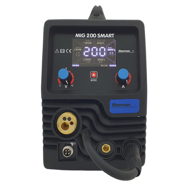Sherman- MIG 200 SMART Zváračka Co2 MIG/MMA Synergy+káble+horák
