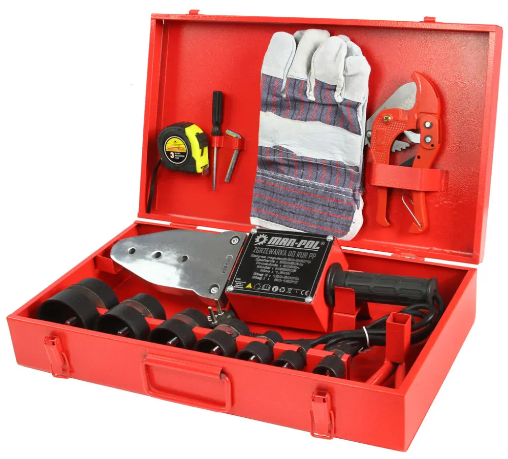 Verke-Zváračka na plastové rúrky 1500W sada