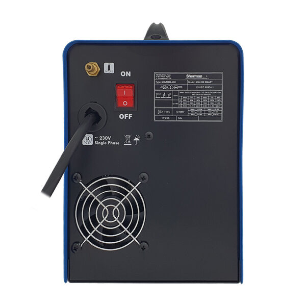 Sherman- MIG 200 SMART Zváračka Co2 MIG/MMA Synergy+káble+horák