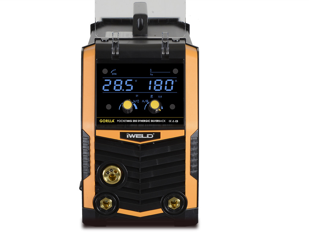 IWELD-Gorilla PocketMIG 205 SYNERGIC Silver Back