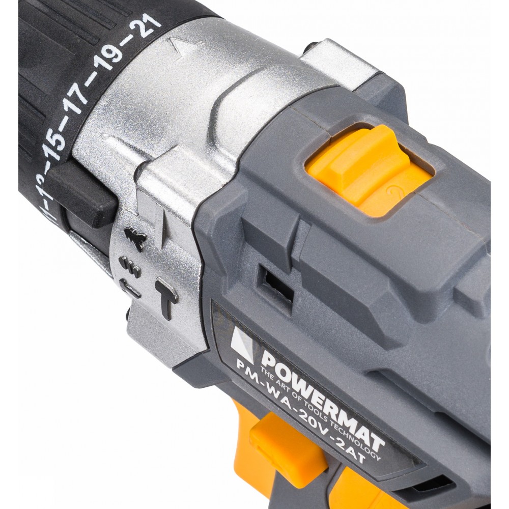PowerMat-Aku vŕtačka s príklepom 20V 2x 2,0Ah Aku Li-ion