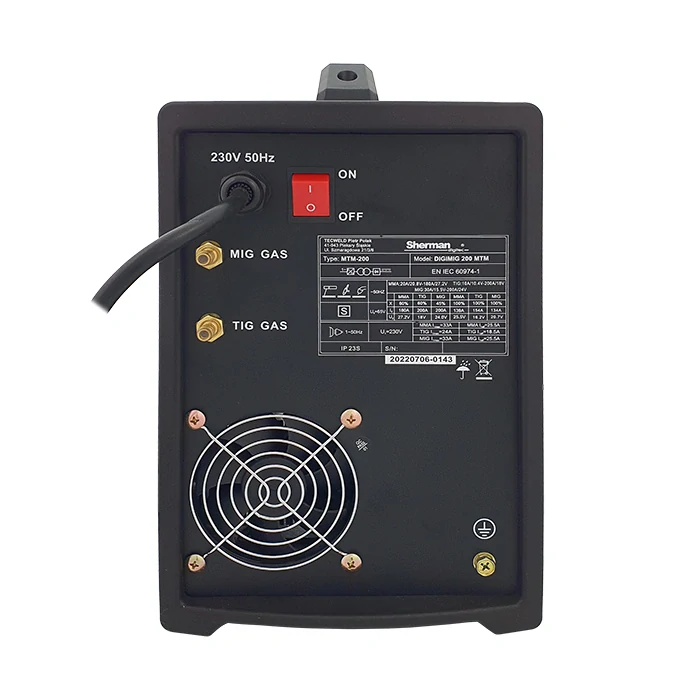 Sherman-DIGIMIG 200 MTM synergická invertorová zváračka MIG/MAG MMA TIG HF