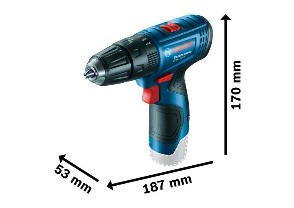 Bosch GSR 120-LI Professional 12V 2x1,5Ah