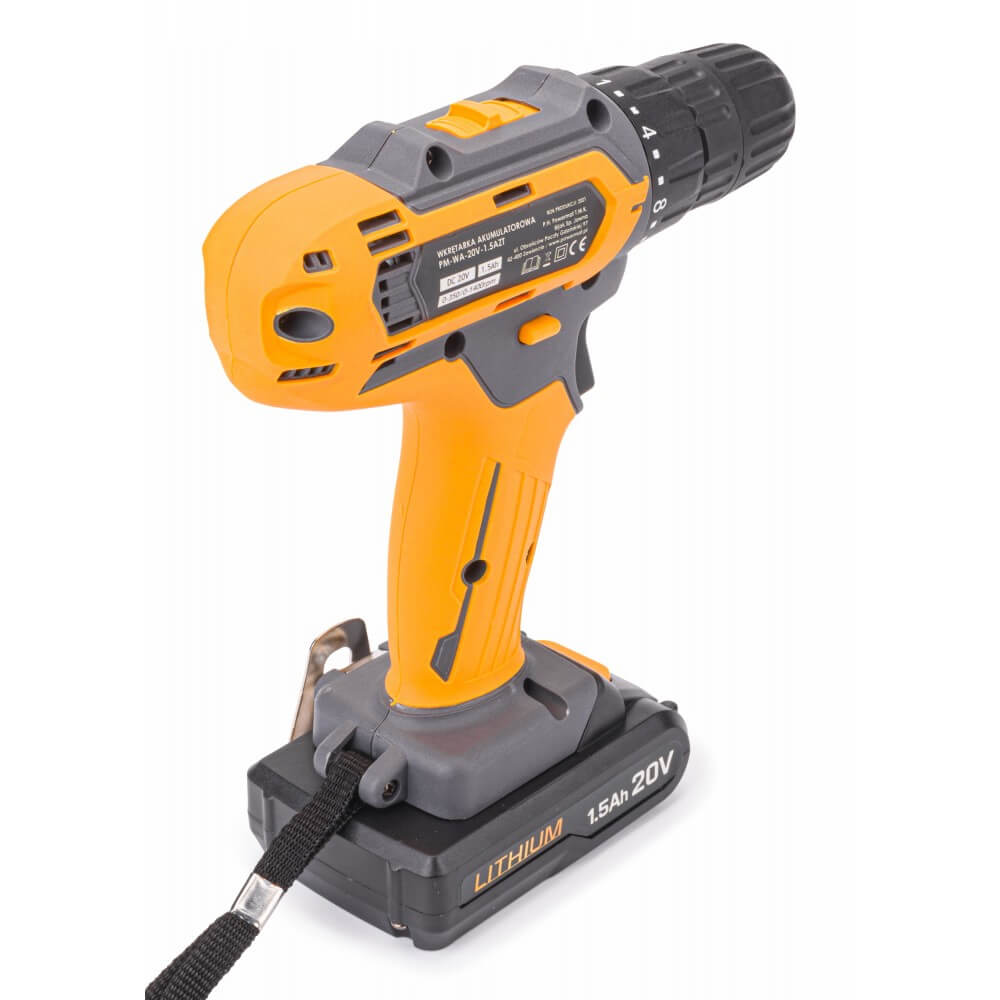 PowerMat-Aku vŕtačka 20V 2x 1,5Ah s príslušenstvom