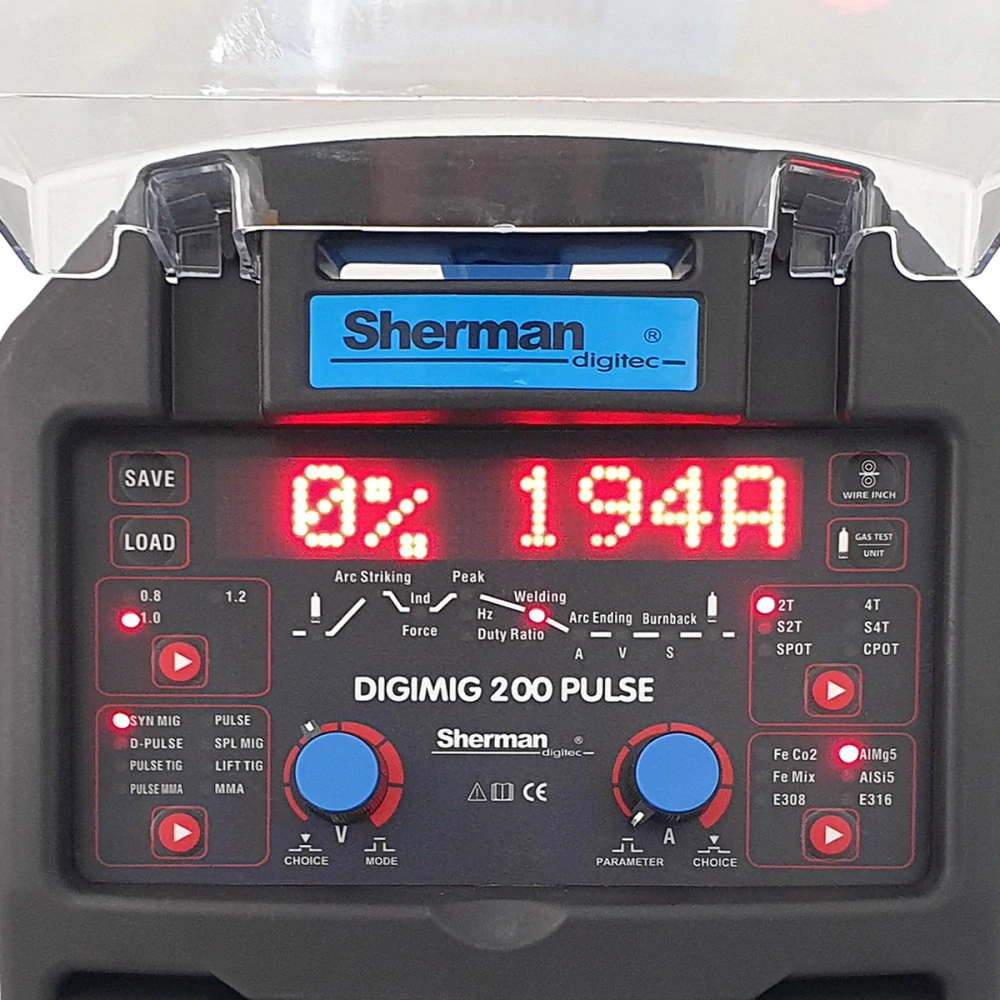 Sherman DIGIMIG 200 Pulse synergická invertorová zváračka MIG/MAG