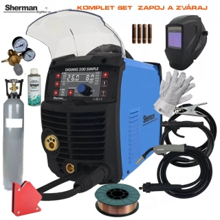 Sherman DIGIMIG 200 SIMPLE- zváračka Co2 SET Zapoj a Zváraj