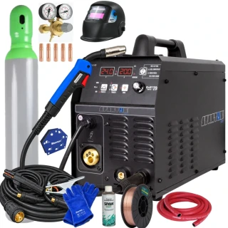 Spartus EasyMIG 200-Synergická Co2 Multi Zváračka SET ZAPOJ a ZVÁRAJ