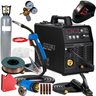 Spartus EasyMIG 200-Synergická Co2 Multi Zváračka SET ZAPOJ a ZVÁRAJ
